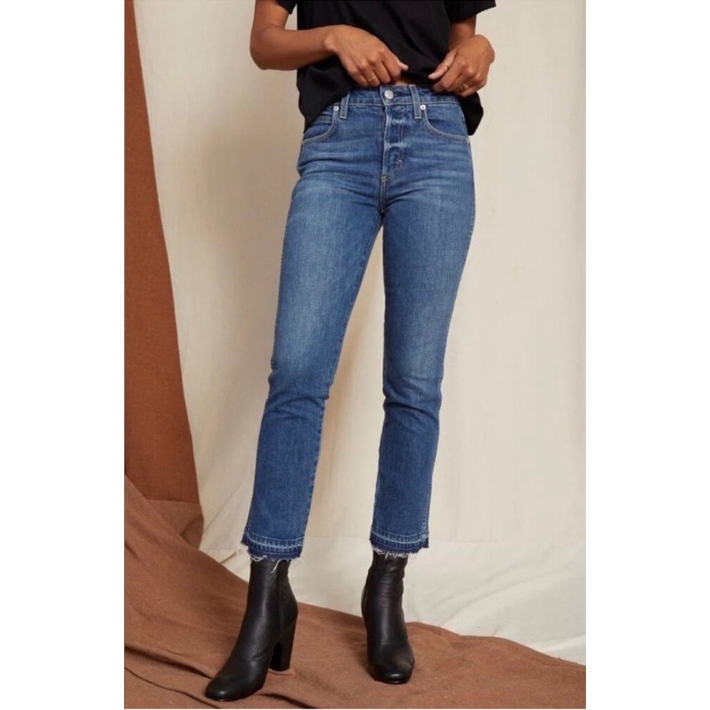 AMO Babe medium true blue denim blue jeans